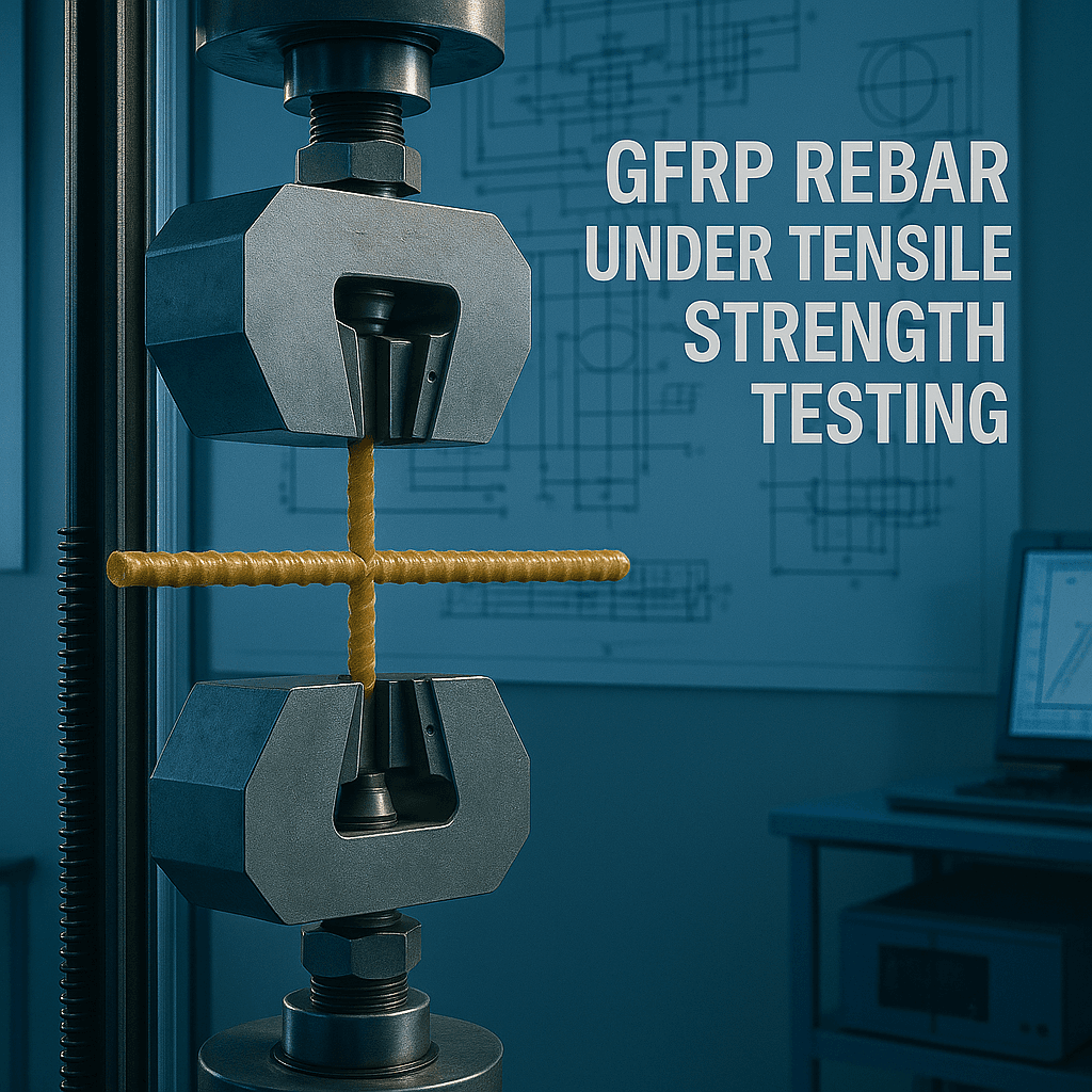 Unstain GFRP Rebars - High Tensile Strength demonstration showing superior performance over traditional steel rebars